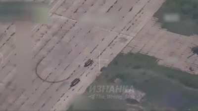 RU POV: Arrival of a cassette "Iskander" at the Ukrainian Mi-24 parking lot at Poltava airport this afternoon