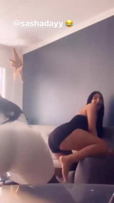 Doing her thing...