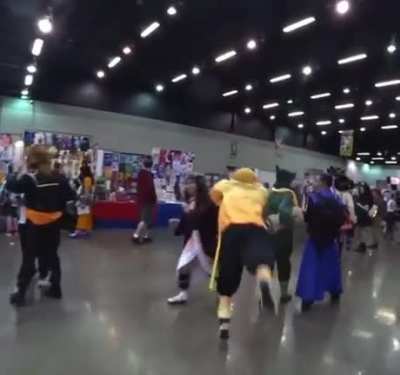 If I cosplay as the yellow guy can I run and hug the girl cosplayers every time? Asking for a friend