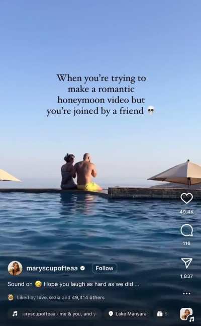 Then post the guy who&rsquo;s trying to swim in peace to your quarter million followers&hellip;