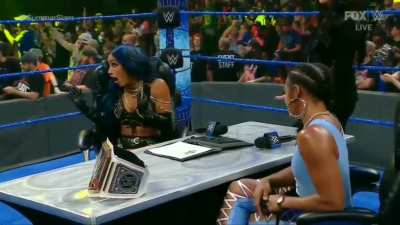 Tonight on SmackDown: Sasha Banks & Bianca Belair have a contract signing. What could possibly go wrong?!