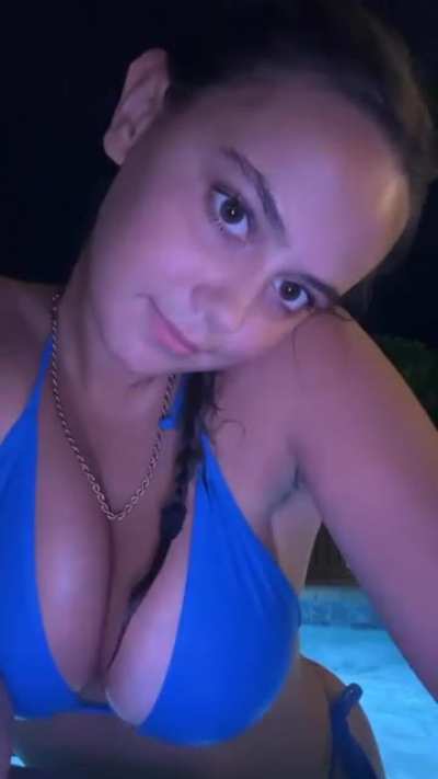 Late night swim