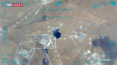 Turkish airstrikes on YPG ammo depot. (2019, Syria)