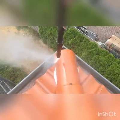 Cleaning the last tile after 15000sqft.