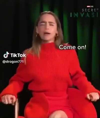 Emilia Clarke&rsquo;s reaction when you haven&rsquo;t fucked her all day
