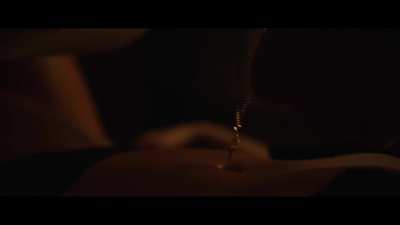 Isabelle Fuhrman (Alex) & Dilone (Dani) kiss in The Novice (2021)