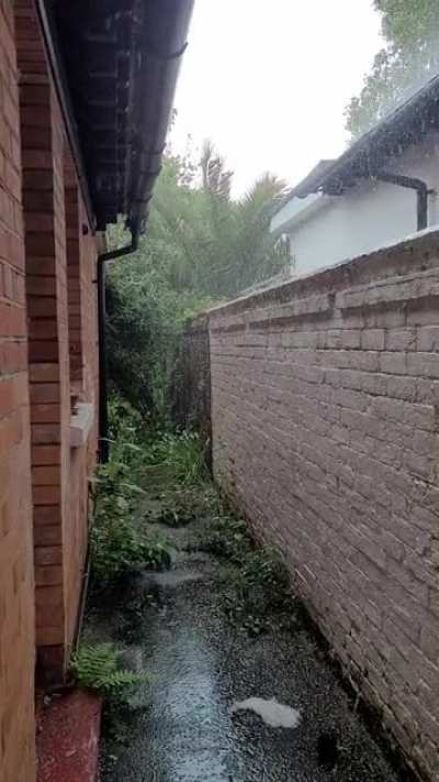 Hail in Brighton &amp;amp; Hove, UK
