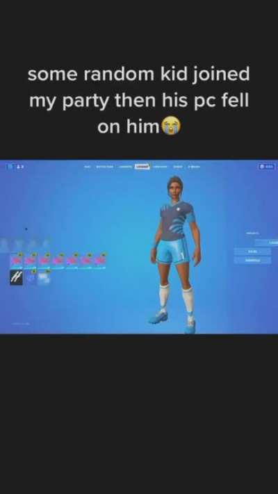 PC falls on kid