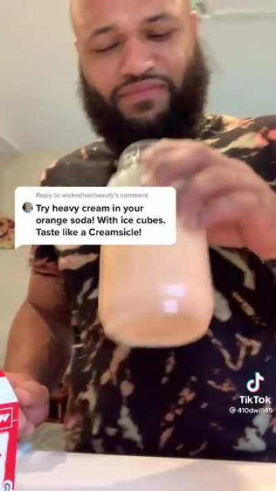 This is part of a series he does where he tries &ldquo;weird&rdquo; food/drink combinations