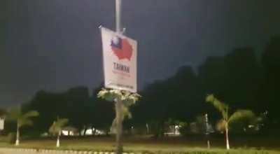 [Aditya Raj Kaul] BREAKING: Posters wishing Taiwan a happy National Day come up outside Embassy of China in New Delhi, India. Posters put by India&rsquo;s ruling party BJP leader tajinderbagga. Chinese embassy had earlier threatened Indian media with a diktat t