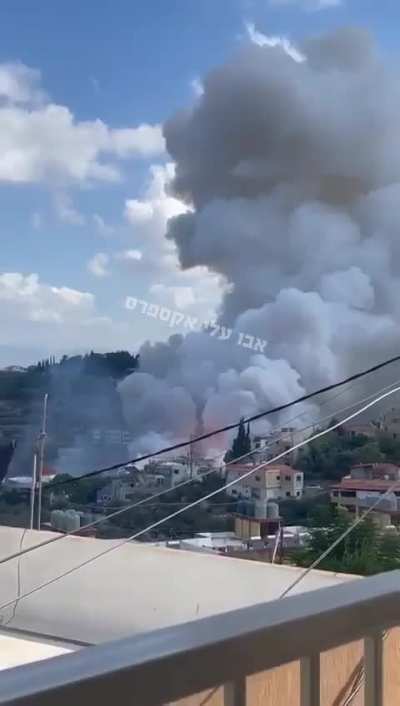 IDF strike hits a Hezbollah rocket cache in Lebanon, note all the secondaries