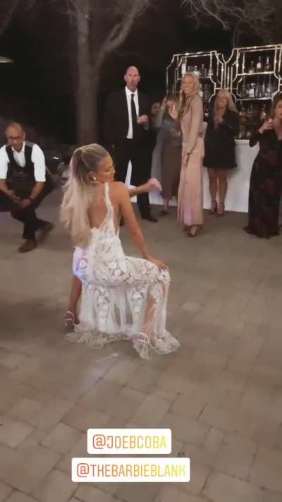 Kelly Kelly at her wedding today