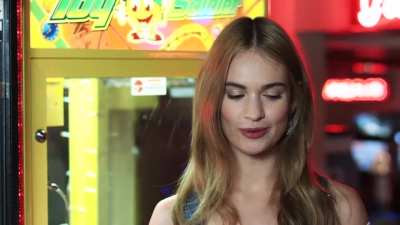 Cute Interview with Lily James