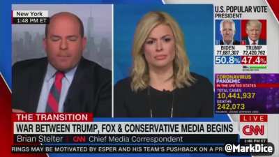 CNN&rsquo;s serious journalist Bryan Stelter says conservatives joining Twitter alternative, Parler, is a "threat to Democracy"