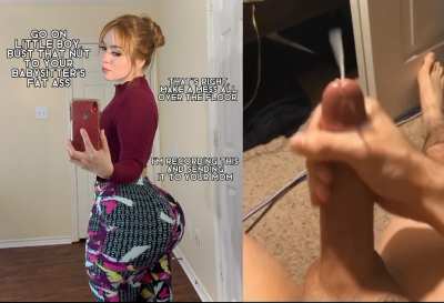 This is the punishment your new babysitter gave you for keep staring at her fat ass