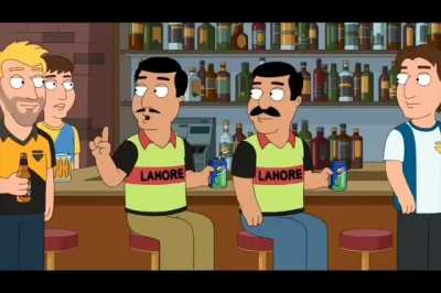 This season's Family Guy premiere launches with a joke about Karachi Kings and Lahore Qalanders