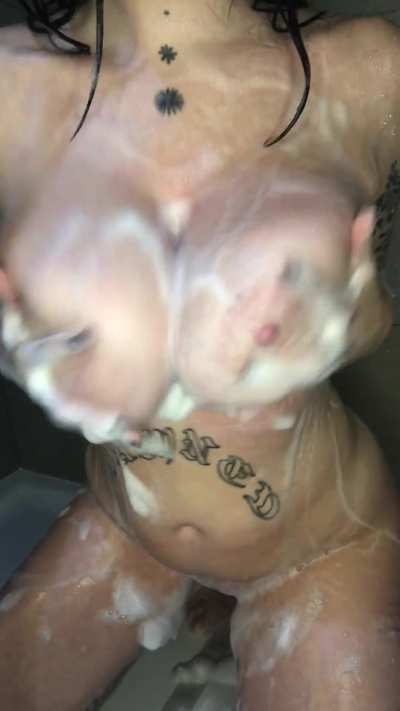Soapy tits and curvy hips (OC)
