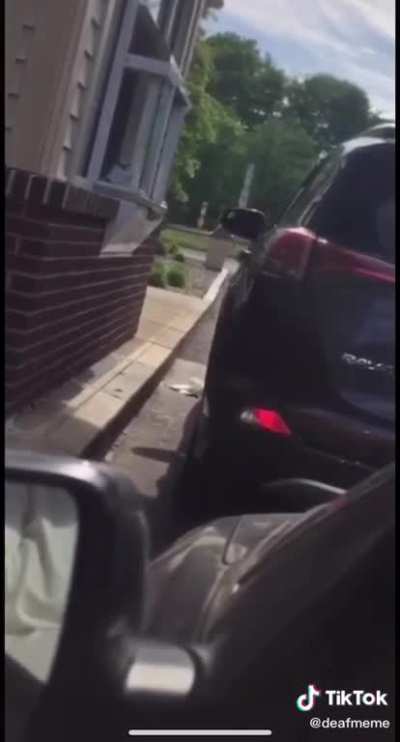 Karen mad at drive through
