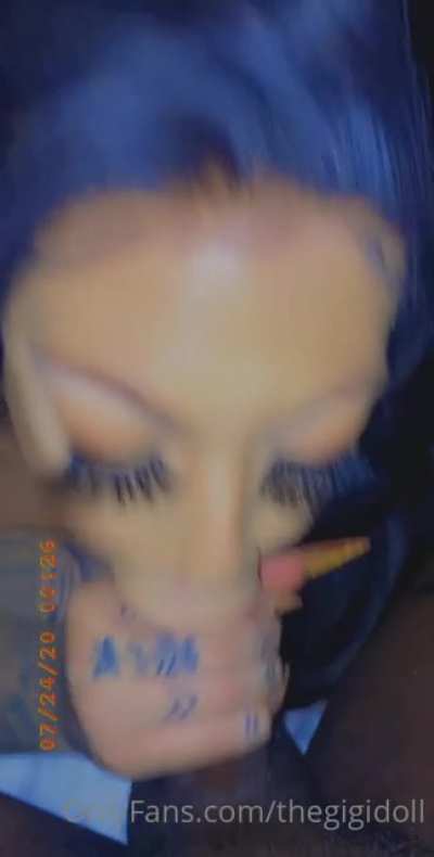 Damn 😲 She a throat demon
