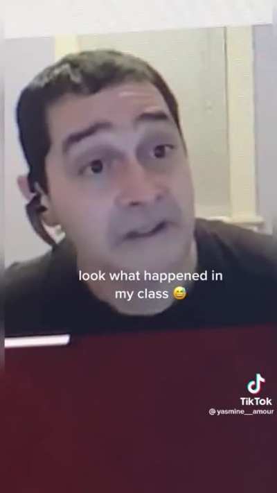 Zoom Professor freakout