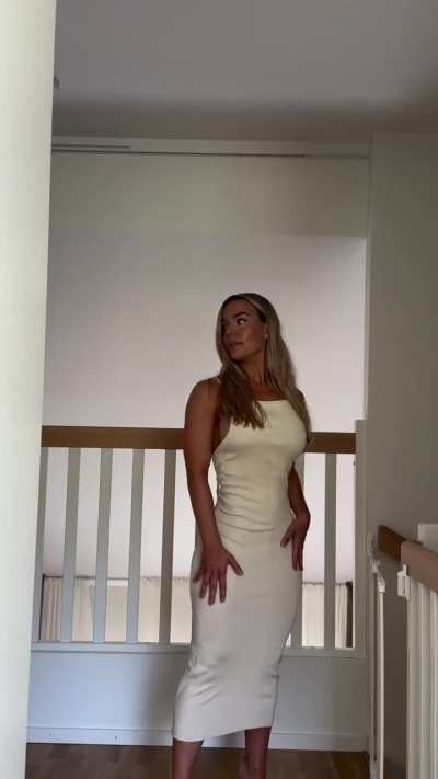 Backless virgin killer dress