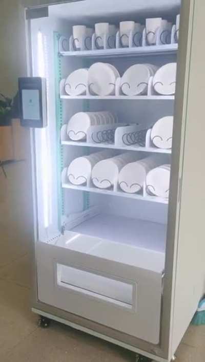 To make a plate vending machine