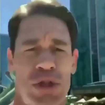 John Cena and China declares war on us in Mandarin, as a song number.