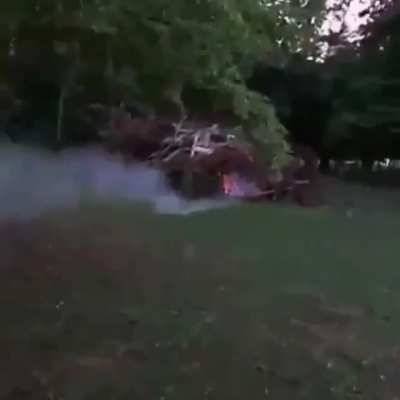 Does not seem to be gasoline but it goes boom!