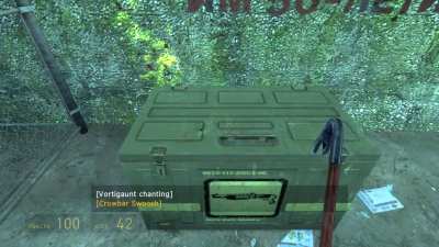 You can open ammo crates with the crowbar