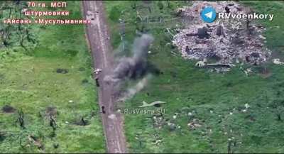 Russian soldier narrowly dodges multiple drones, mortars and artillery
