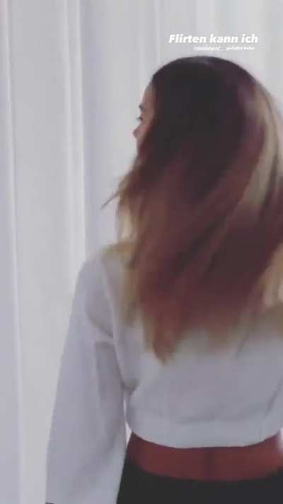 In white