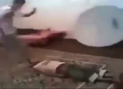 He got up