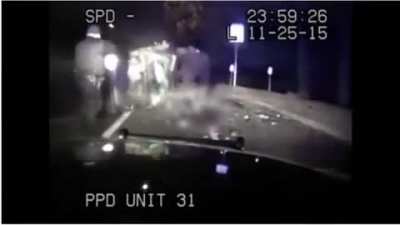 Cop "accidentally" shoots man after car crash