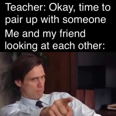 Eye contact is all that is needed