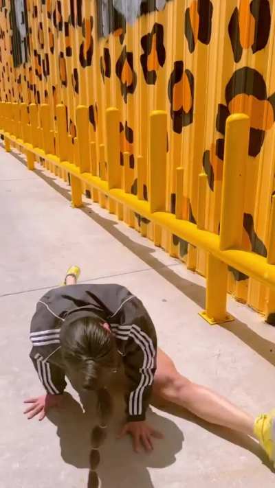 Sexy split twerk