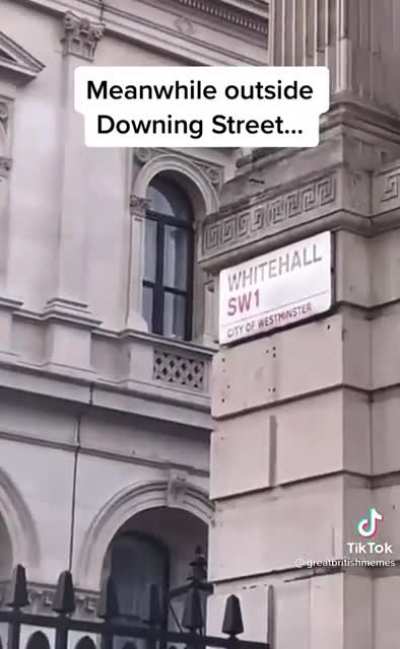 Meanwhile outside Downing Street this week&hellip;.