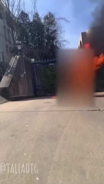 US soldier set himself on fire outside Israel&rsquo;s embassy for Palestine. 