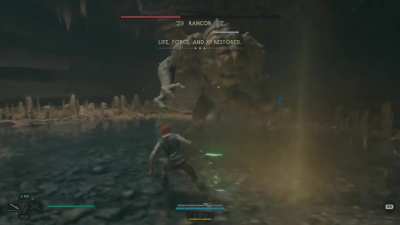 Jedi Survivor: Rancor bossfight on Grandmaster 