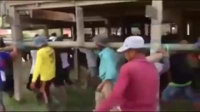 Town literally picks up and moves the entire house.