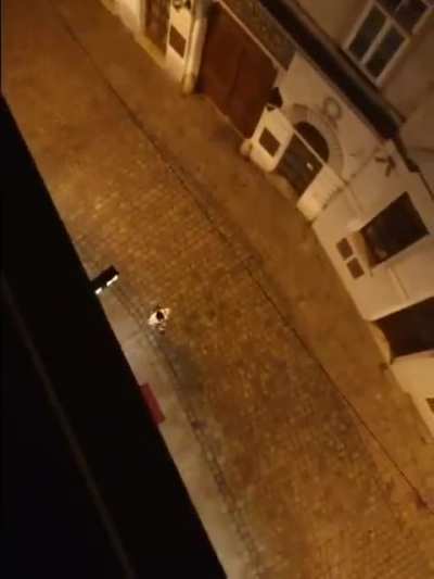 Footage of one of the Vienna attackers in Austria