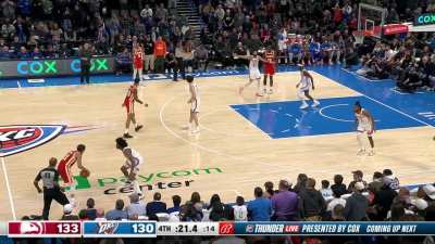 [Highlight] Jalen Williams picks the pocket of Trae to cut the lead to 1!