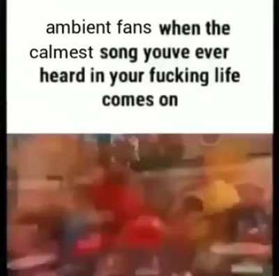 Ambient fans be like