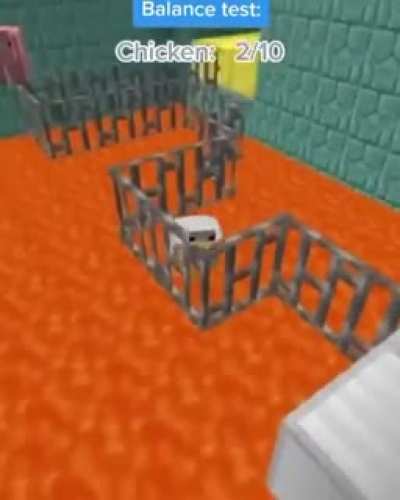 Minecraft hayvanların zeka testi