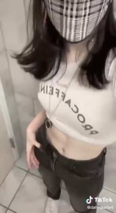 No bra in mirror