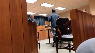 Bexar County Cops and Prosecutors kept dragging this man into court attempting to 'arraign' him over an unlawful arrest. This was the 4th time they had dragged him into court. The cops and prosecutors could not even avail the arrest affidavits for the man