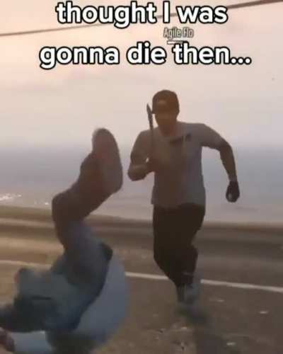 He got a knife