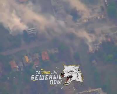 Due to Russian Comms suppression. UA tank opens fire on its own occupied building,Pokrovorsk oblast