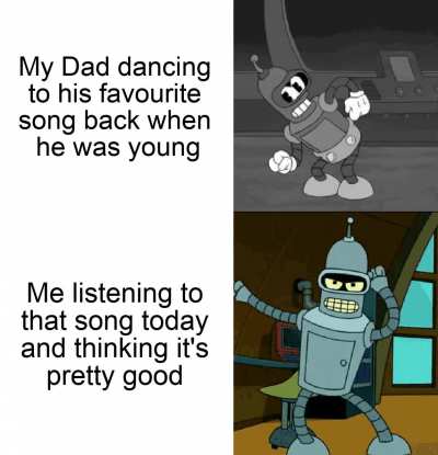 I believe the song is 'Bender is great".