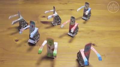Next level paper toys, designed by a Japanese artist