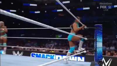 Candice &amp;amp; Indi are in tag team action against their will! (WWE Friday Night SmackDown - 6/7/24)